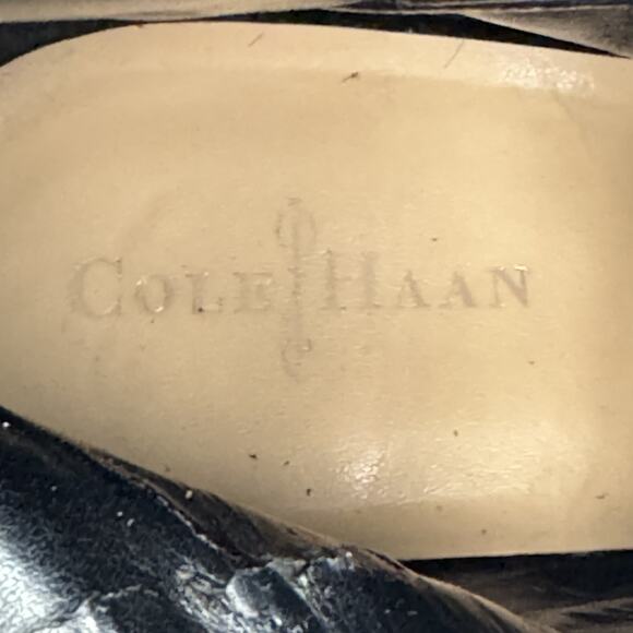 Cole Haan Miriam Black Leather Tall Riding Boots Women's Size 10 B - Picture 8 of 11